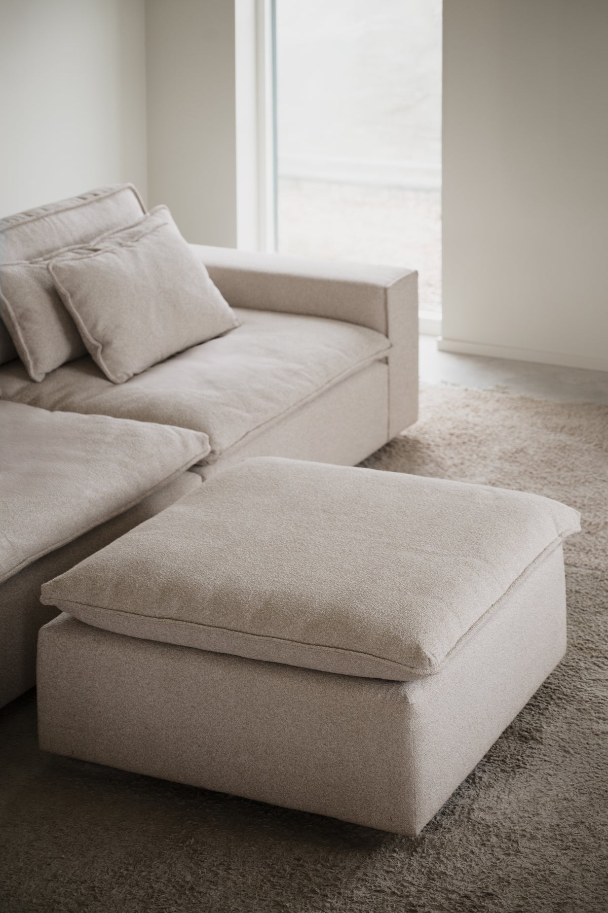 Rawlins Footstool – room setting
