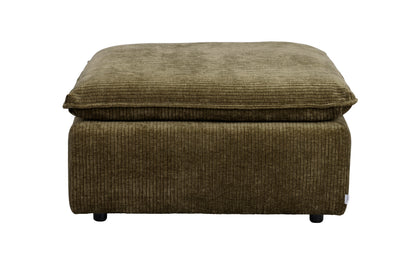 Rawlins Footstool – Green Corduroy