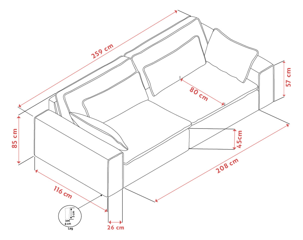 Rawlins Maxi 3-Seater Sofa
