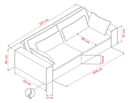 Rawlins Maxi 3-Seater Sofa