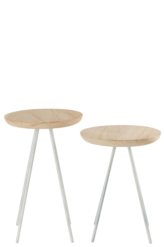 Set Of 2 Coffee Table Marc White