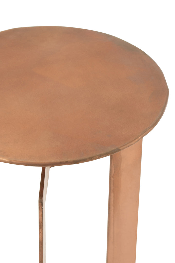 Zino Set of 2 High Copper Side Tables
