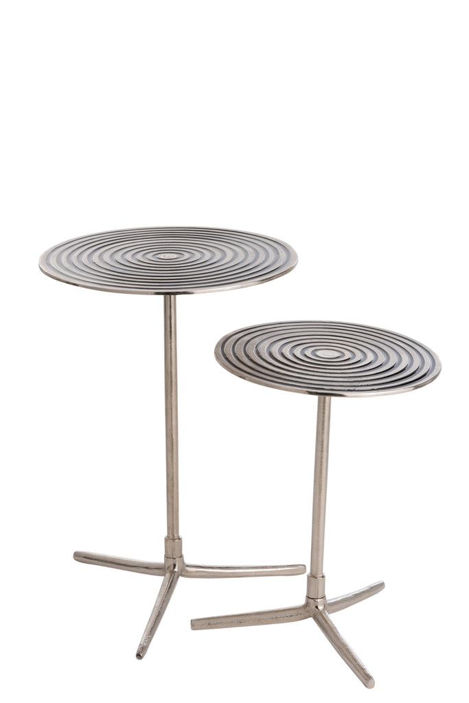 Set of 2 Side Tables Circles