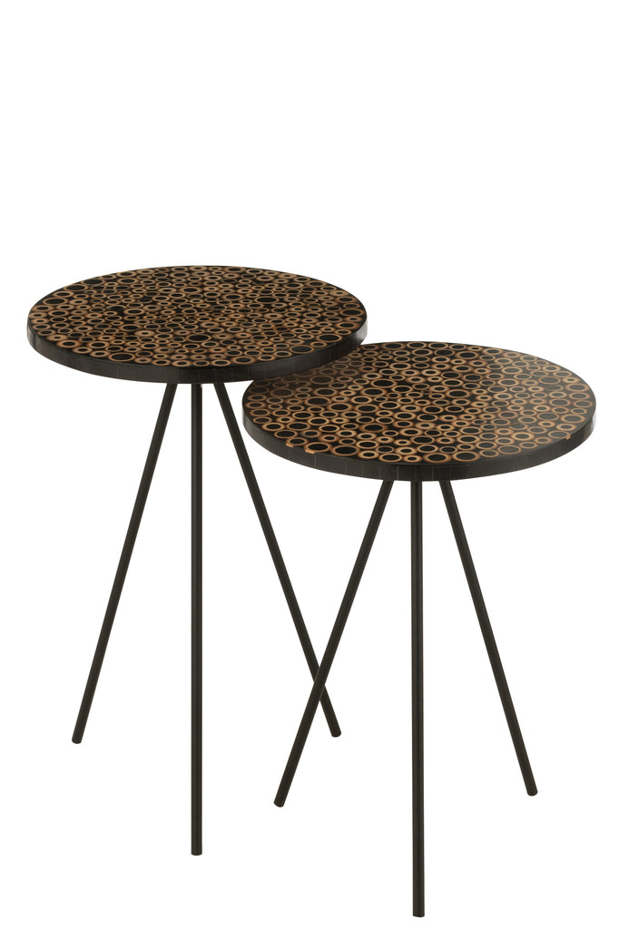 Rings Set of 2 Side Tables