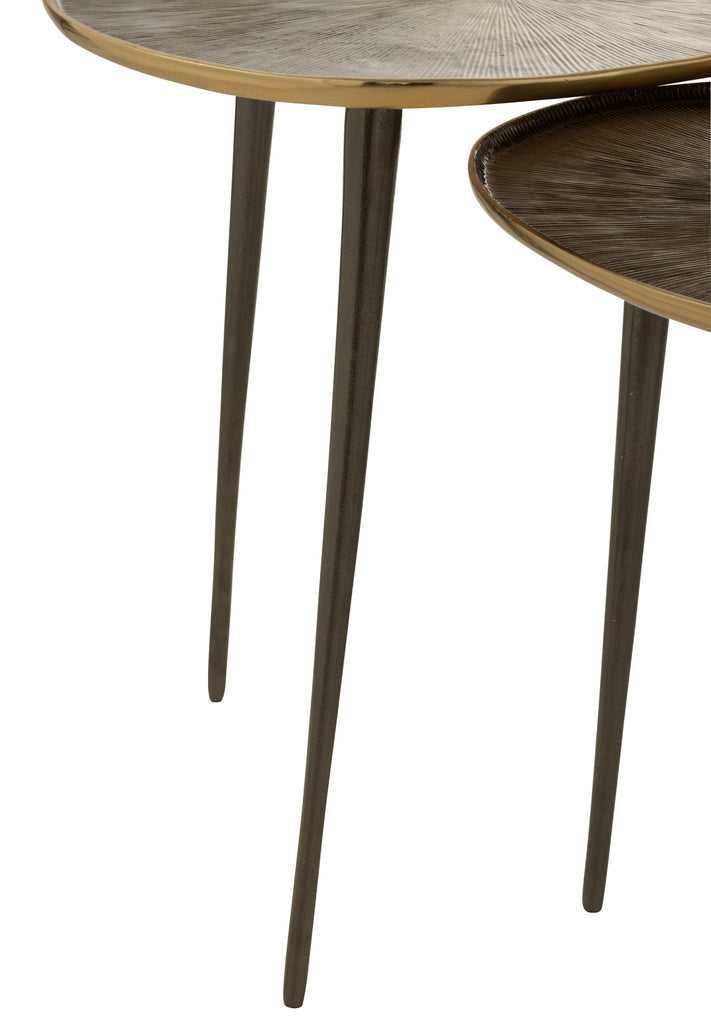 Set of 2 Side Tables Groove