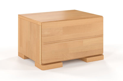 SANDEMO Beech Bedside Cabinet