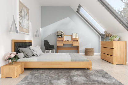 SANDEMO Beech Bedside Cabinet