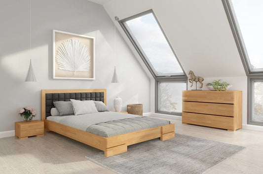 SANDEMO Beech Bedside Cabinet