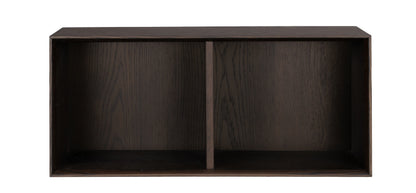 Scottsdale Wall Shelf 2-Cube – Brown Oak