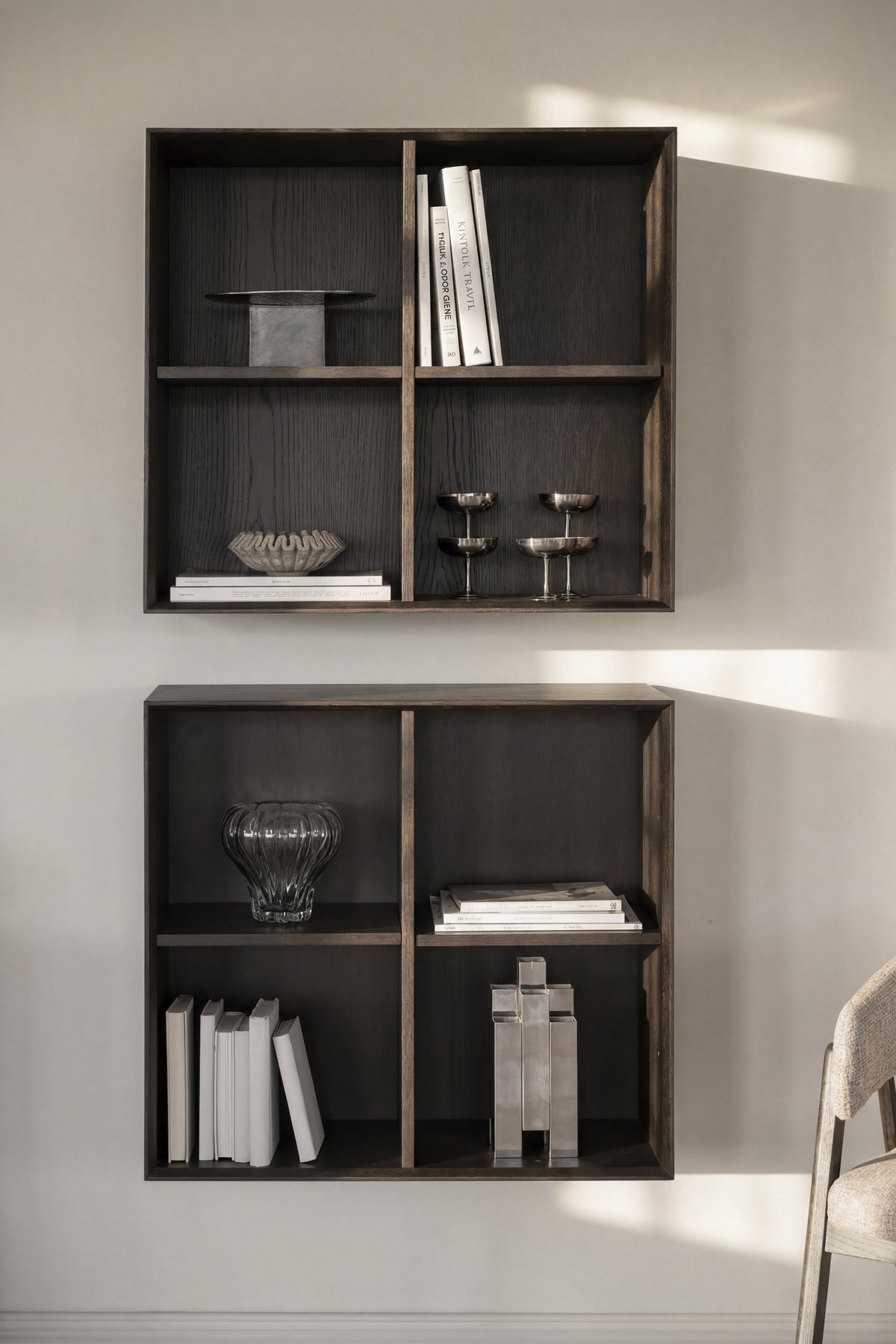 Scottsdale Wall Shelf 4-Cube – room setting