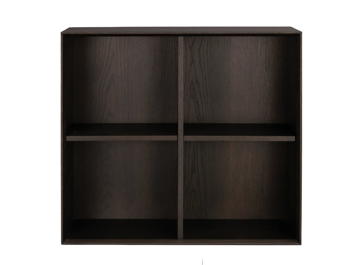 Scottsdale Wall Shelf 4-Cube – Brown Oak