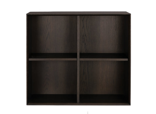 Scottsdale Wall Shelf 4-Cube – Brown Oak