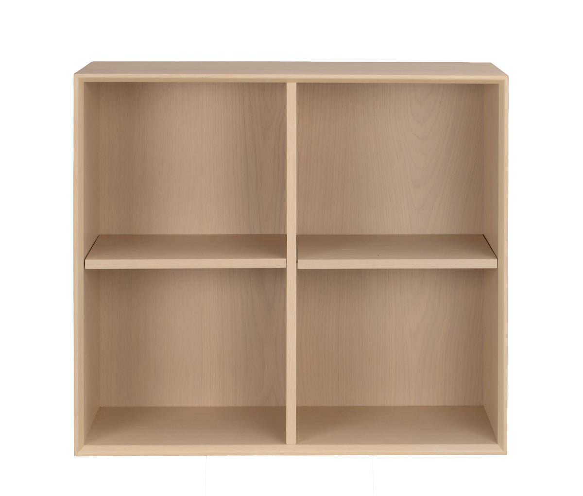 Scottsdale Wall Shelf 4-Cube – Whitewash Oak