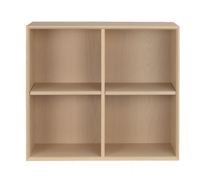 Scottsdale Wall Shelf 4-Cube – Whitewash Oak