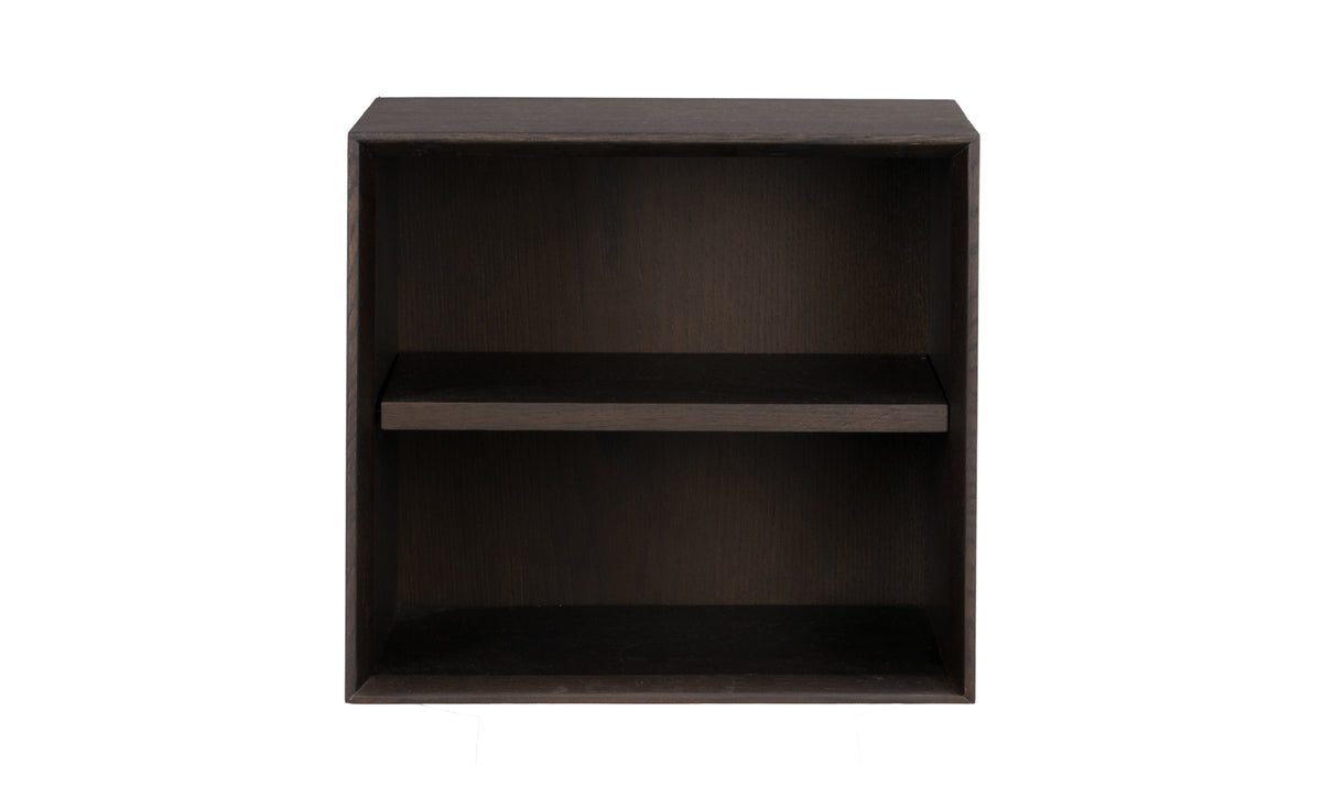 Scottsdale Wall Shelf Single Cube – Brown Oak