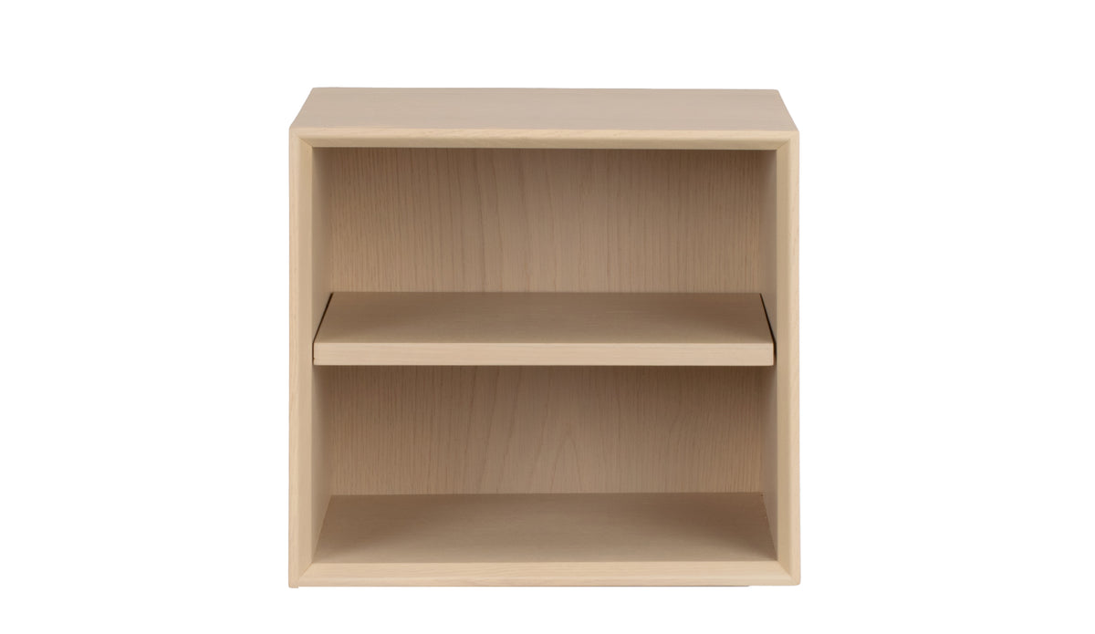 Scottsdale Wall Shelf Single Cube – Whitewash Oak
