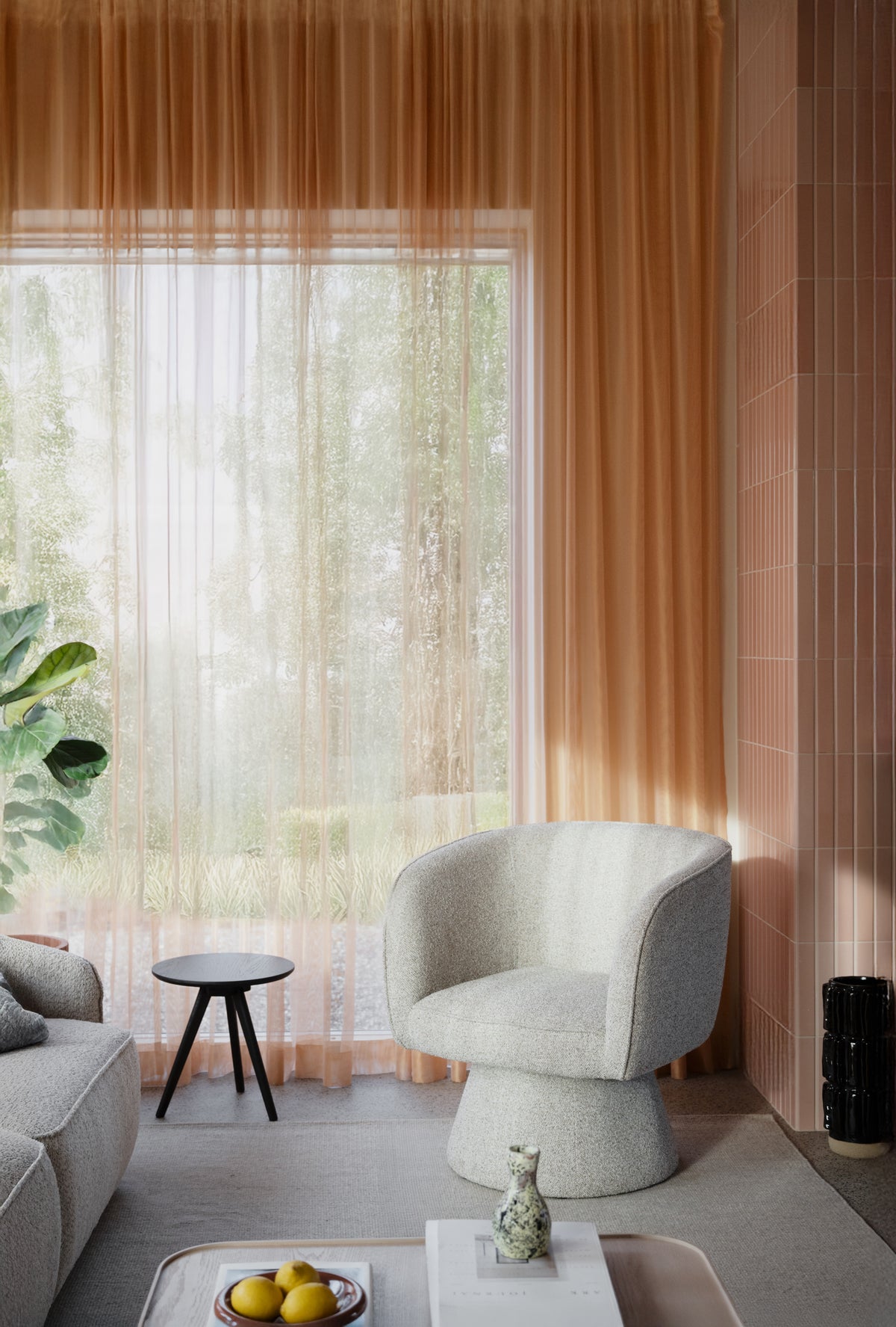 Shoreham Swivel Armchair – Light Beige