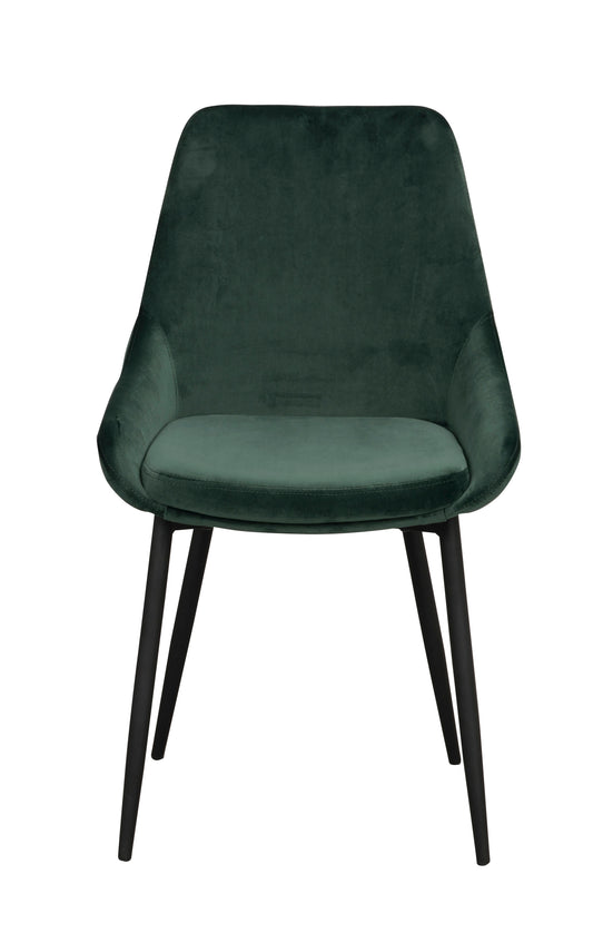 SIERRA Velvet Set of 2 Chairs – Green Velvet