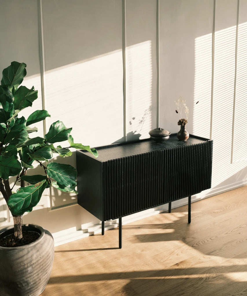 Louvre Black Small Sideboard 75CM