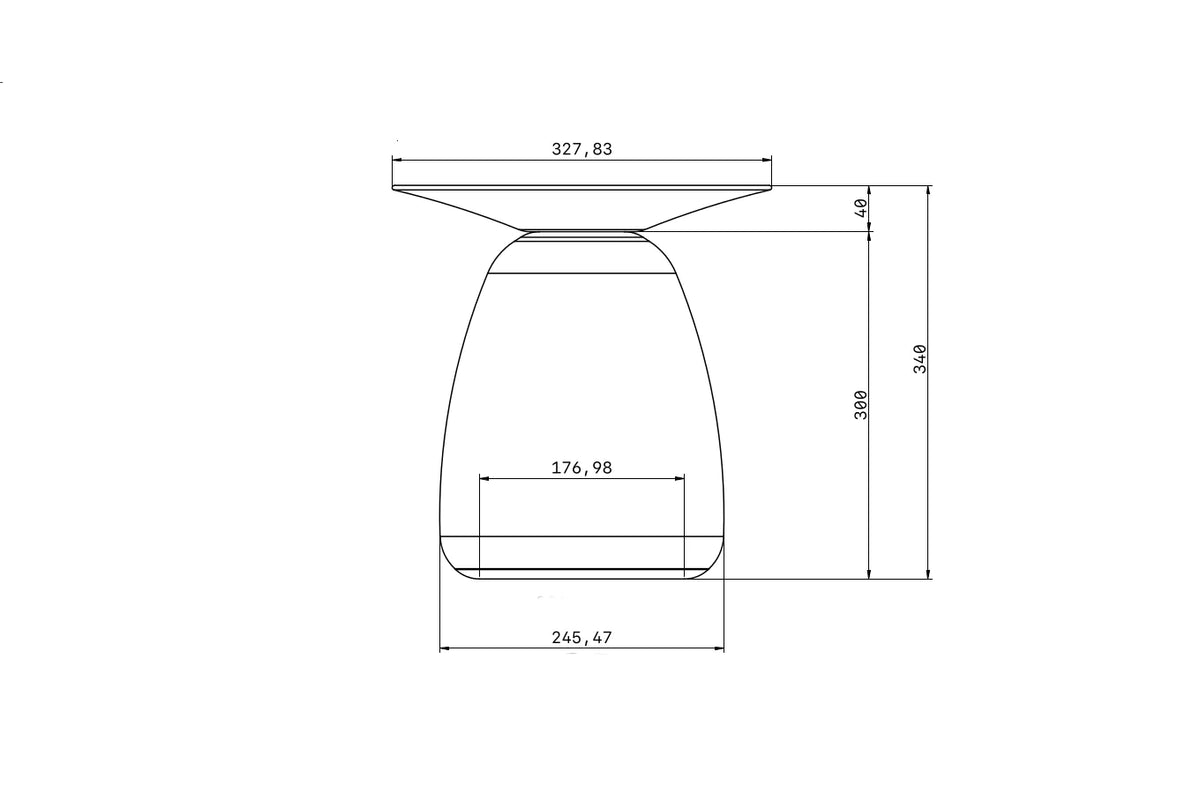 BAOBAB 34 Beech Side Table