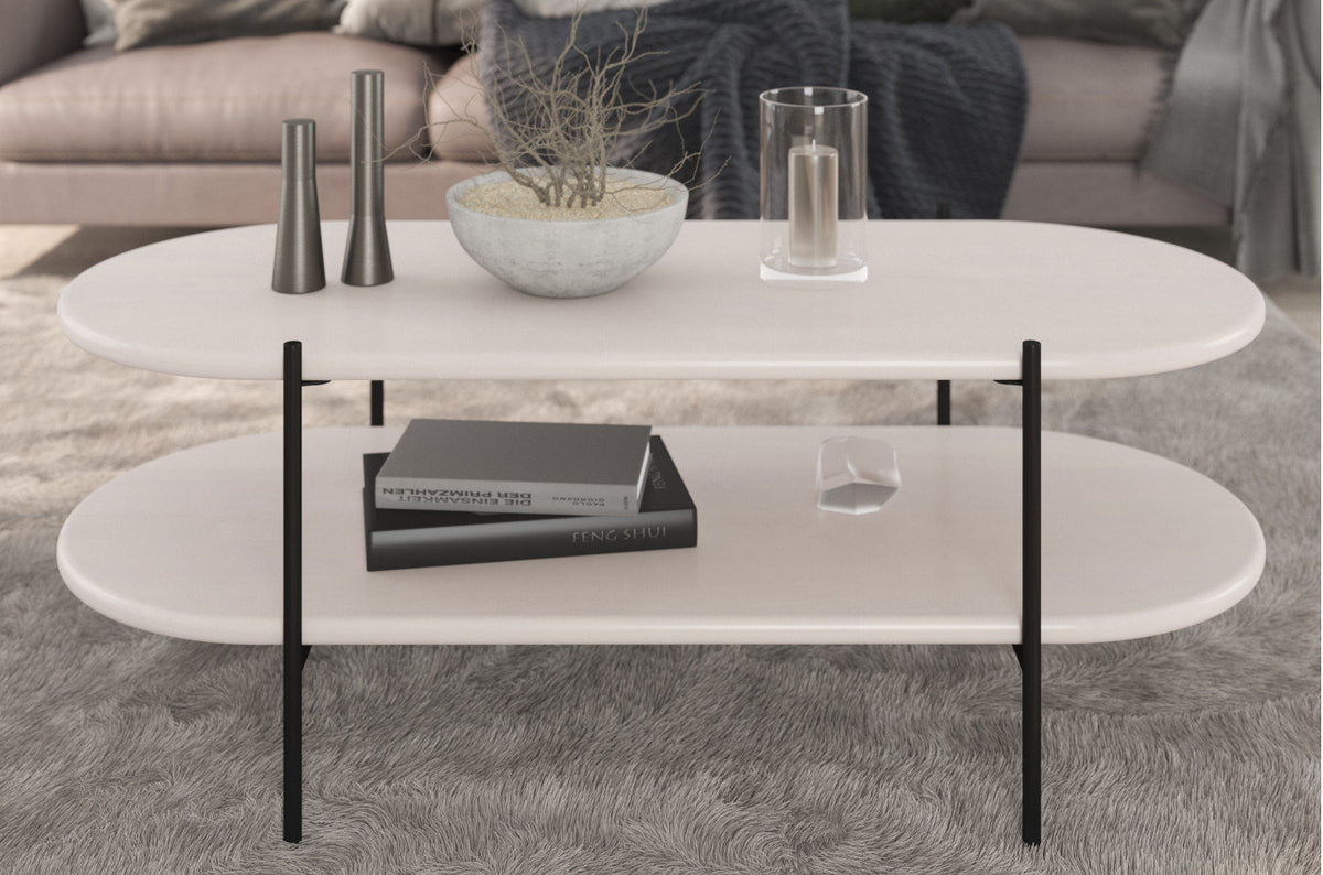 DOTA Beech Coffee Table 120CM White