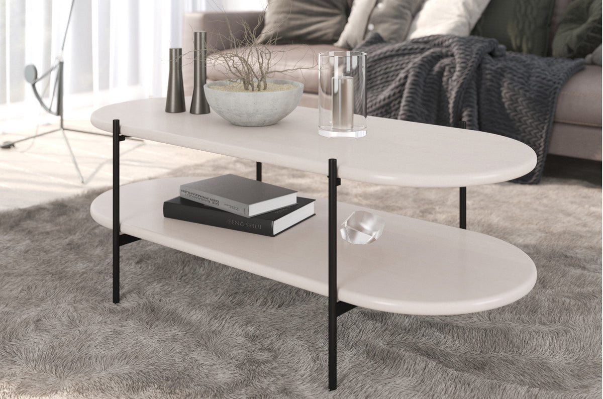 DOTA Beech Coffee Table 120CM White
