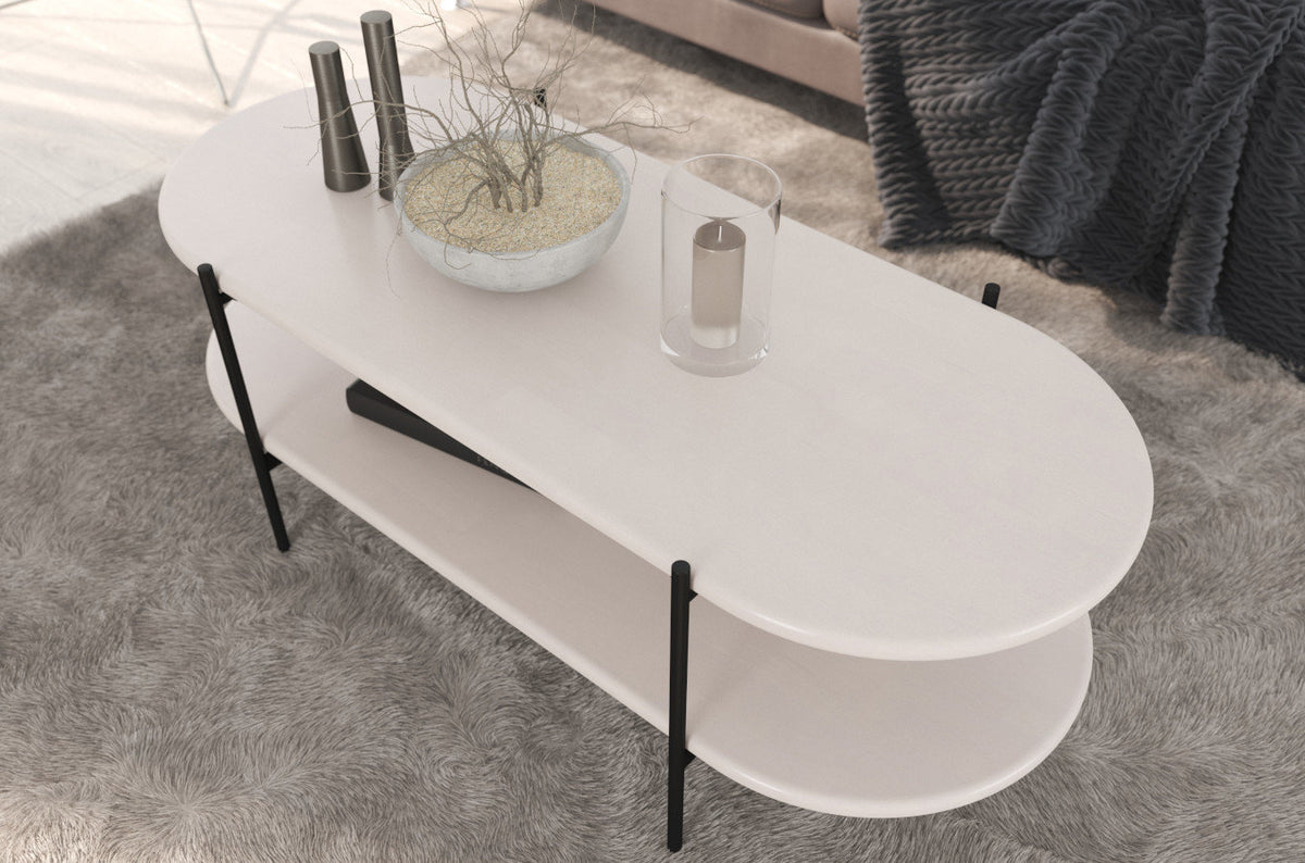 DOTA Beech Coffee Table 120CM White