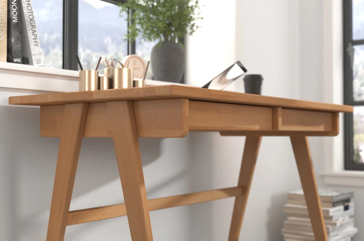 EDDA Beech Desk / Dressing Table 120CM