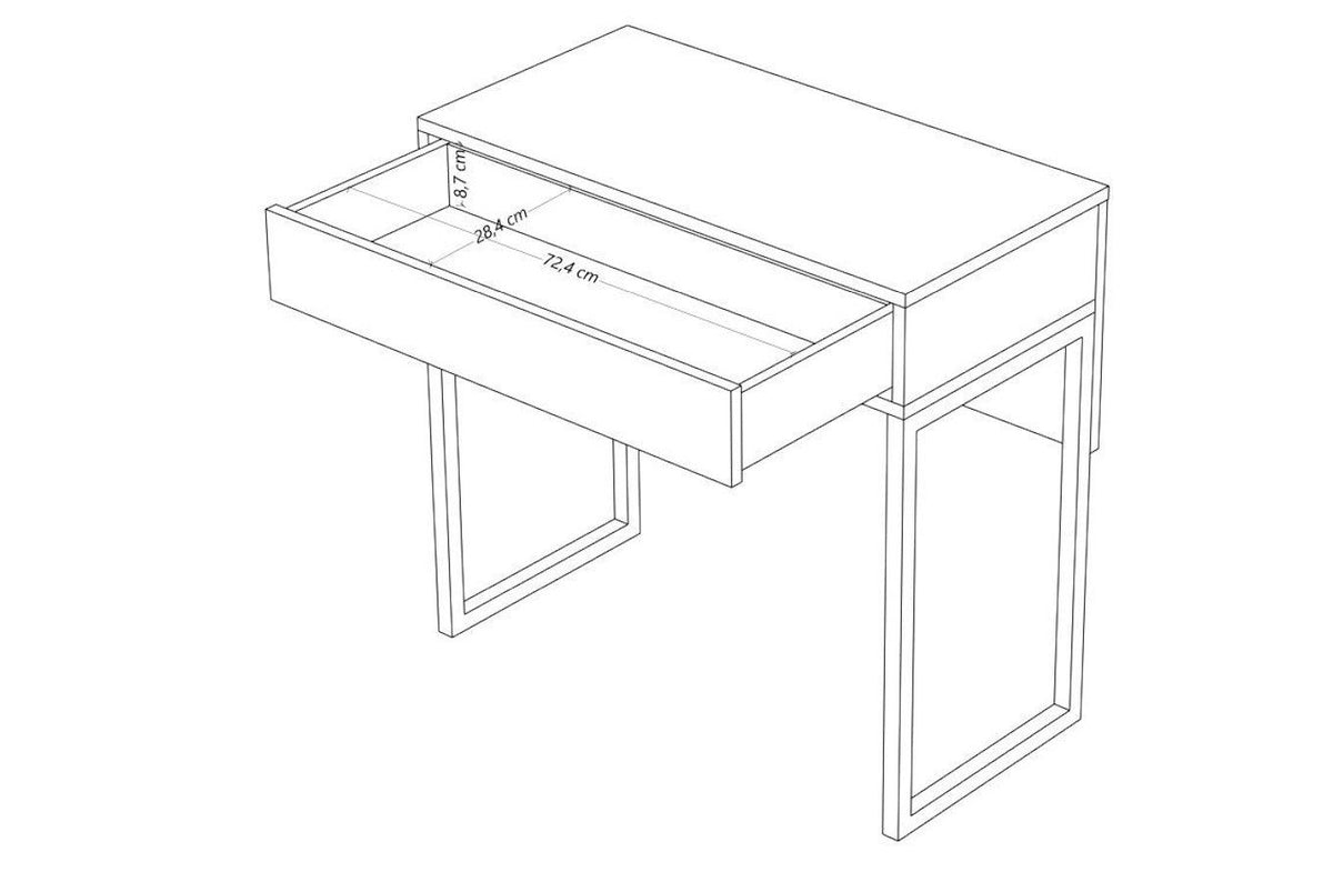 EVA White Dressing Table 80CM