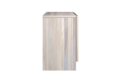 HARMARK Oak Bedside Table with Rattan