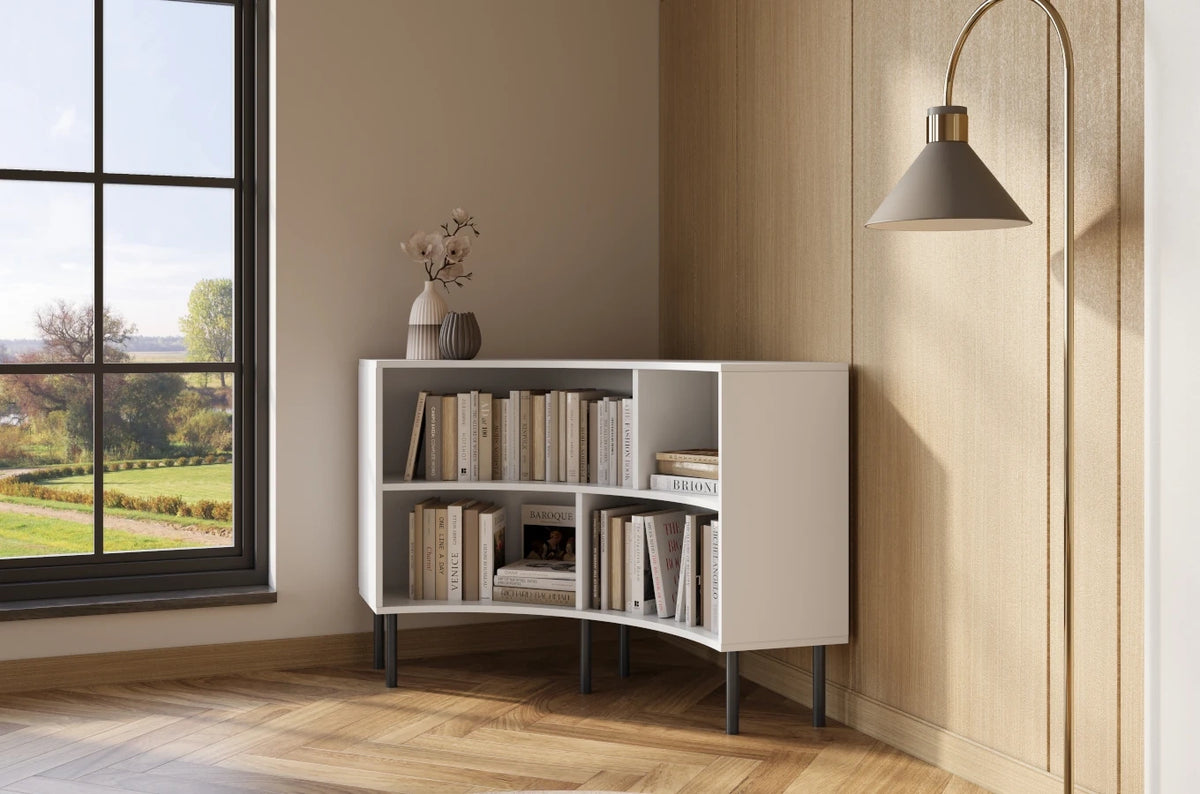 HORN Low Corner Bookcase 100CM