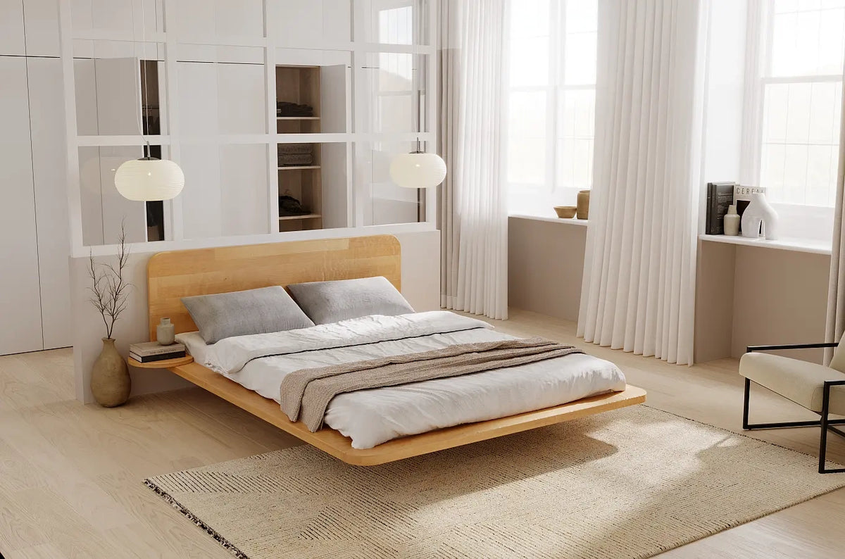 JAPANDIC Beech Bed Natural