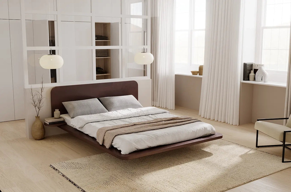 JAPANDIC Beech Bed Palisander