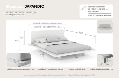 JAPANDIC Beech Bed Palisander