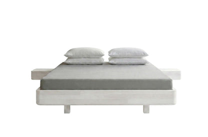 LENA FLAT Beech Floating Bed without Headboard
