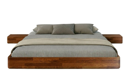 LENA FLAT Beech Floating Bed without Headboard