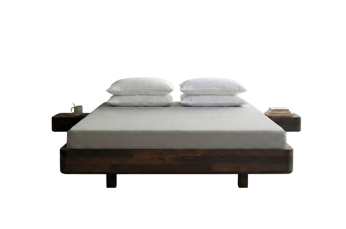 LENA FLAT Beech Floating Bed without Headboard