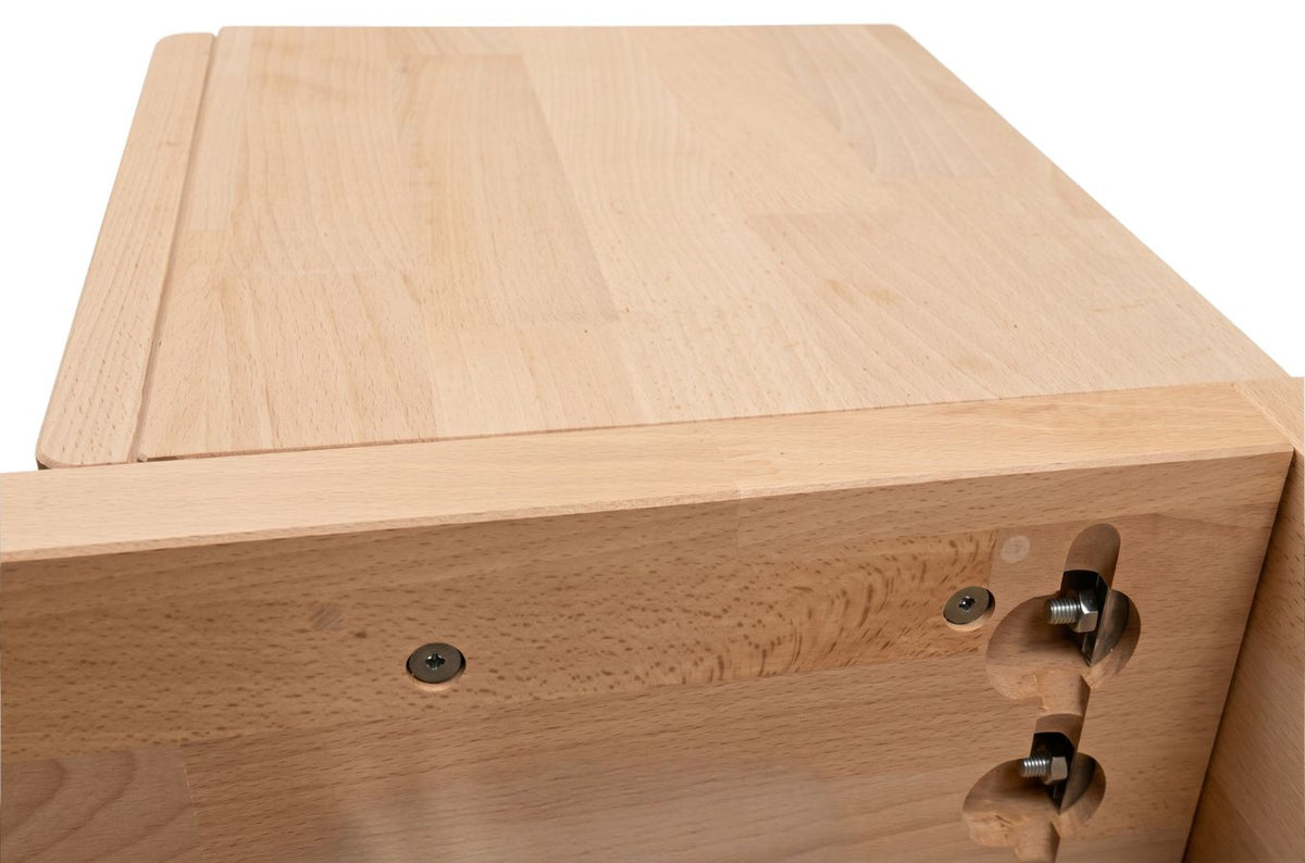 LENA FLAT Oak Floating Bed without Headboard