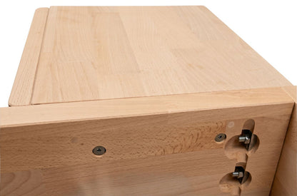 LENA FLAT Oak Floating Bed without Headboard