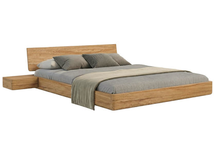 LENA Oak Floating Bed