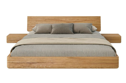 LENA Oak Floating Bed