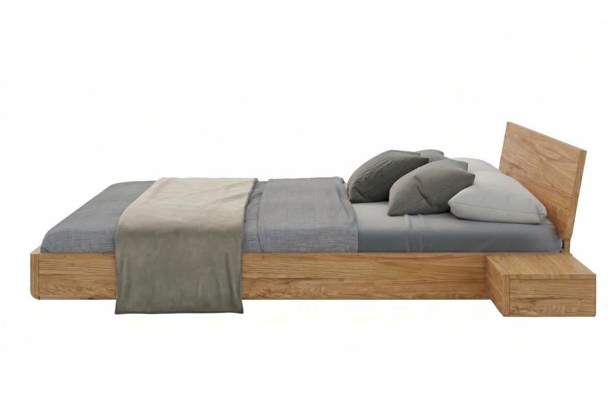 LENA Oak Floating Bed