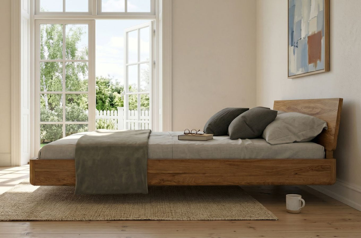 LENA Oak Floating Bed