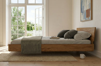LENA Oak Floating Bed