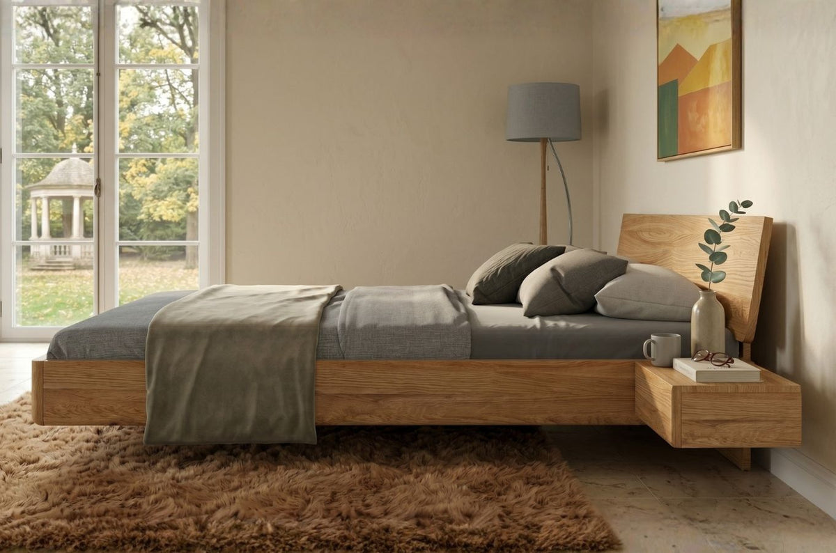 LENA Oak Floating Bed