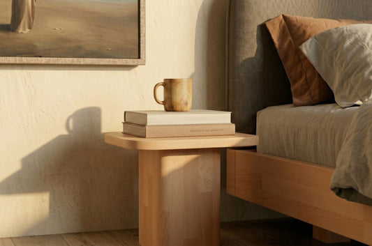 MAUI Beech Bedside Table