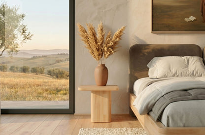 MAUI Beech Bedside Table