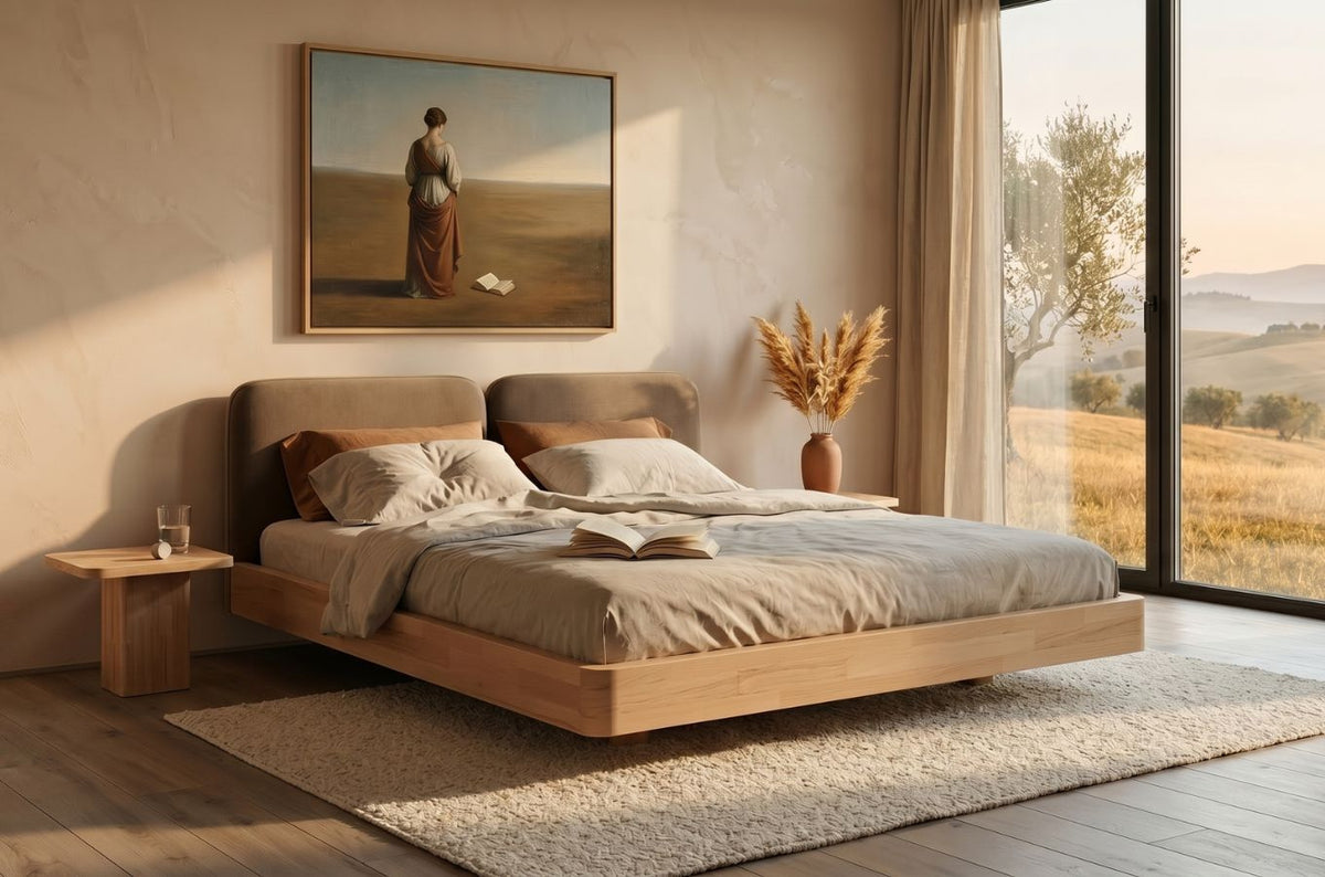 MAUI Beech Bedside Table