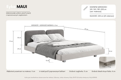 MAUI Beech Floating Bed