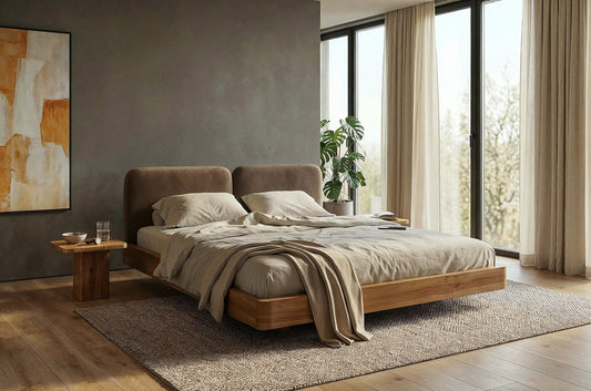 MAUI Oak Floating Bed